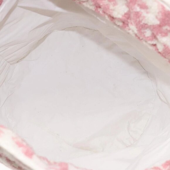 Christian Dior Pile Trotter Hand Bag Pink White Auth BD1288 - Picture 12 of 16